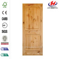 30 polegadas x 80 polegadas. Alder Knotty rústico 2-Panel Square Top madeira sólida Stainable porta interior laje